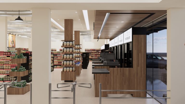 Interior Supermarket by Barial Studio