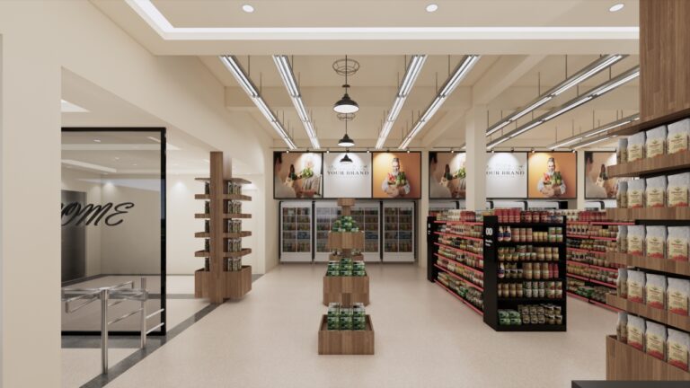 Interior Supermarket by Barial Studio