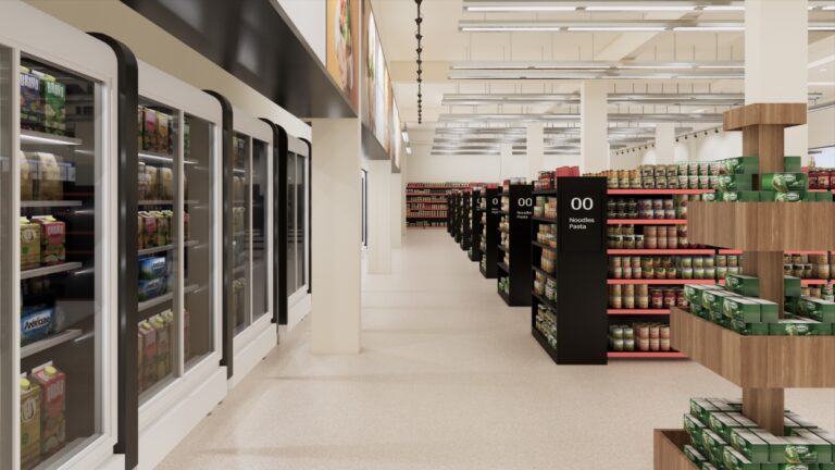 Interior Supermarket by Barial Studio